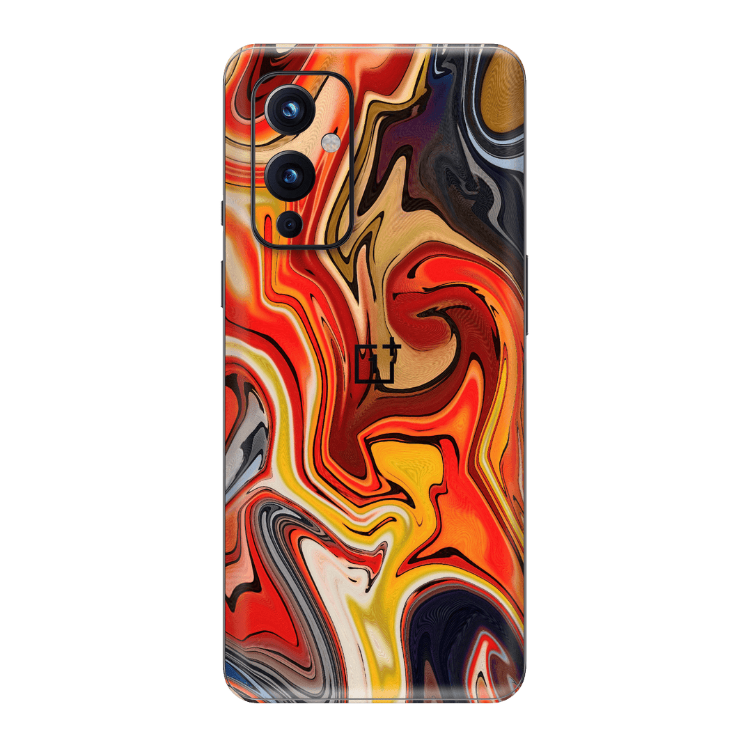 OnePlus 9 Print Printed Custom Signature Multicolour Interplay Skin Wrap Sticker Decal Cover Protector by EasySkinz