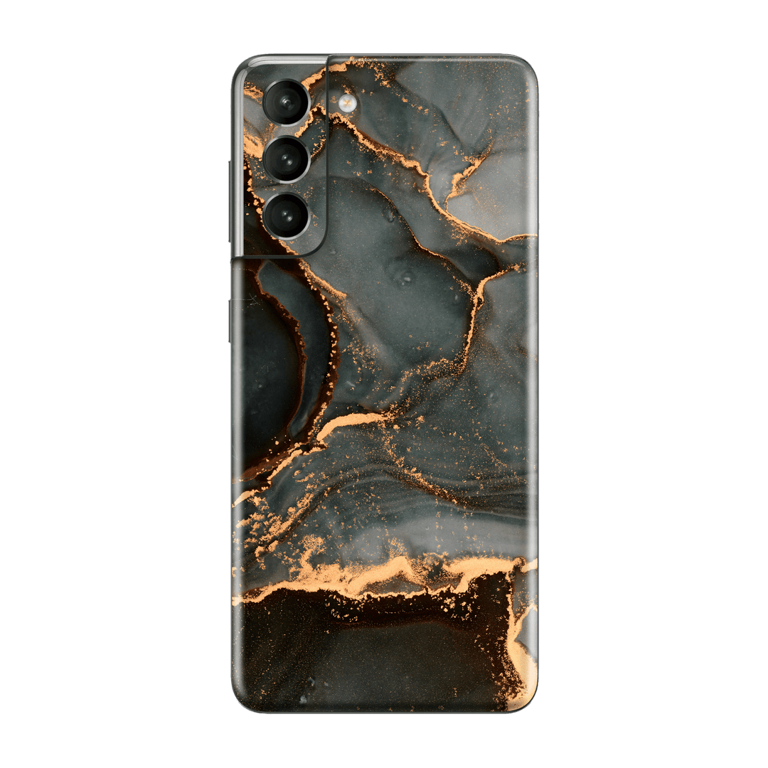 Samsung Galaxy S21+ PLUS Print Printed Custom SIGNATURE AGATE GEODE Deep Forest Skin, Wrap, Decal, Protector, Cover by EasySkinz | EasySkinz.com