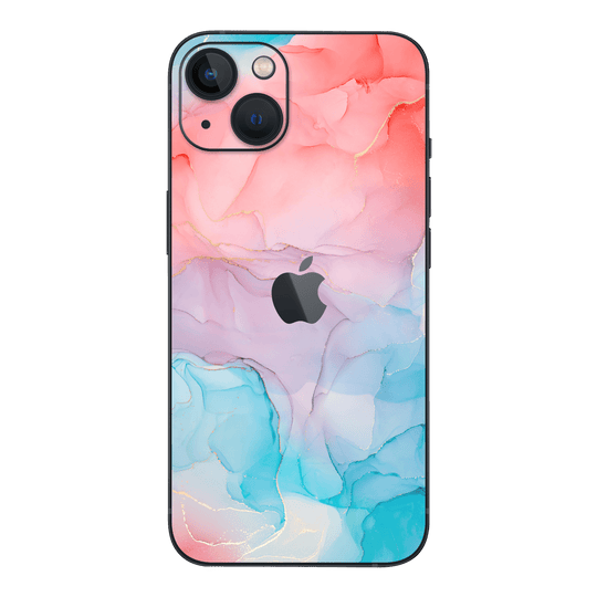 iPhone 13 mini Print Printed Custom Signature AGATE GEODE Sea and Corals Skin Wrap Sticker Decal Cover Protector by EasySkinz