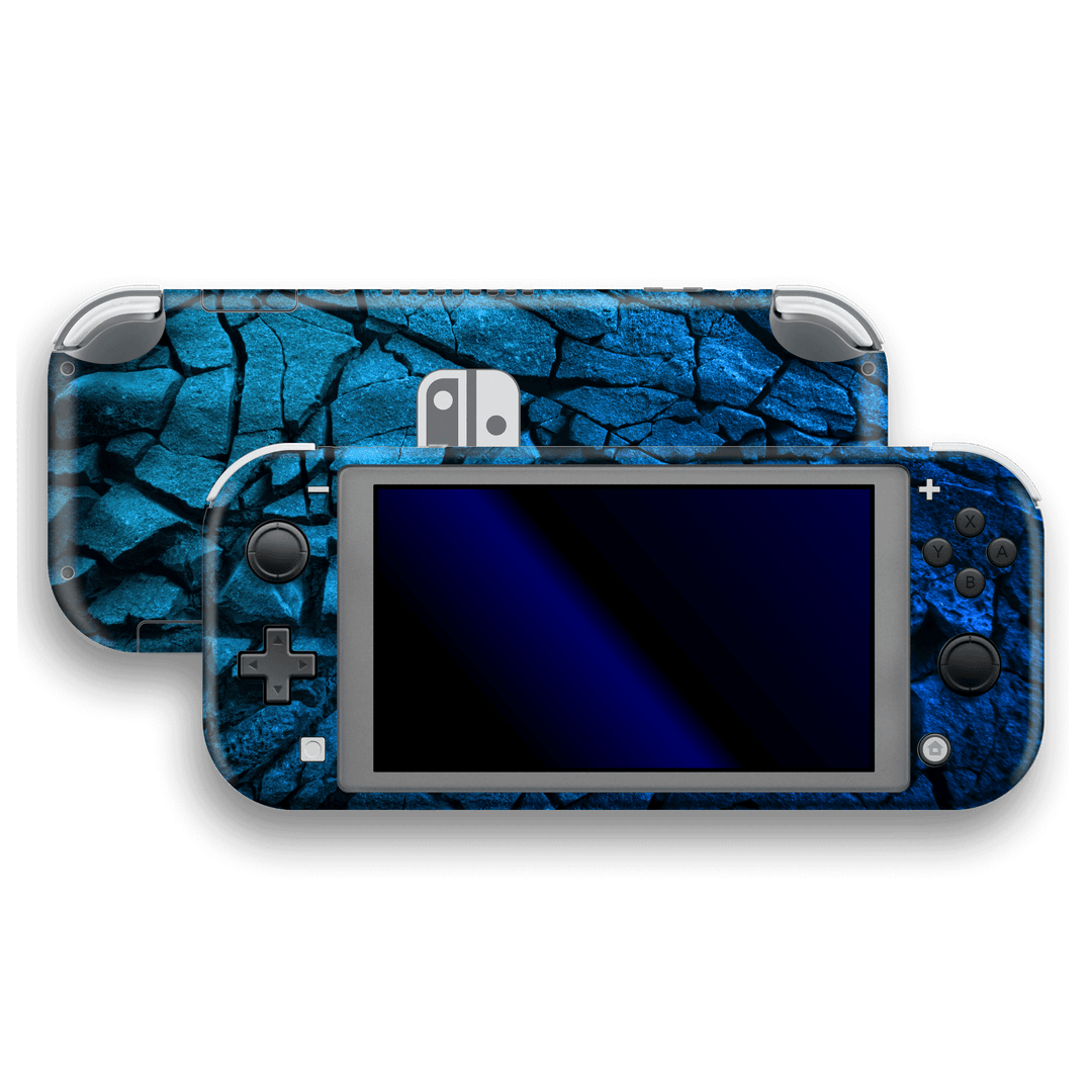 Nintendo Switch LITE SIGNATURE Charcoal BLUE Skin Wrap Sticker Decal Cover Protector by EasySkinz