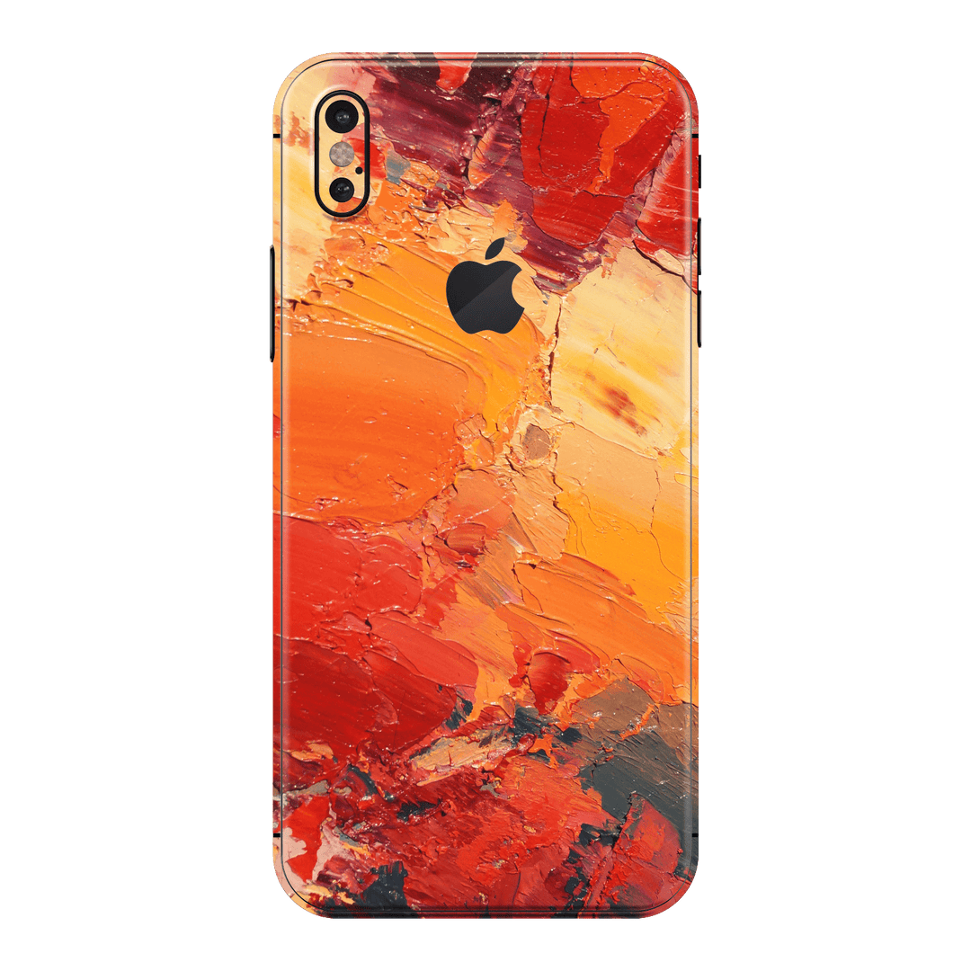 iPhone XS Print Printed Custom SIGNATURE Sunset in Oia Painting Skin Wrap Sticker Decal Cover Protector by EasySkinz | EasySkinz.com