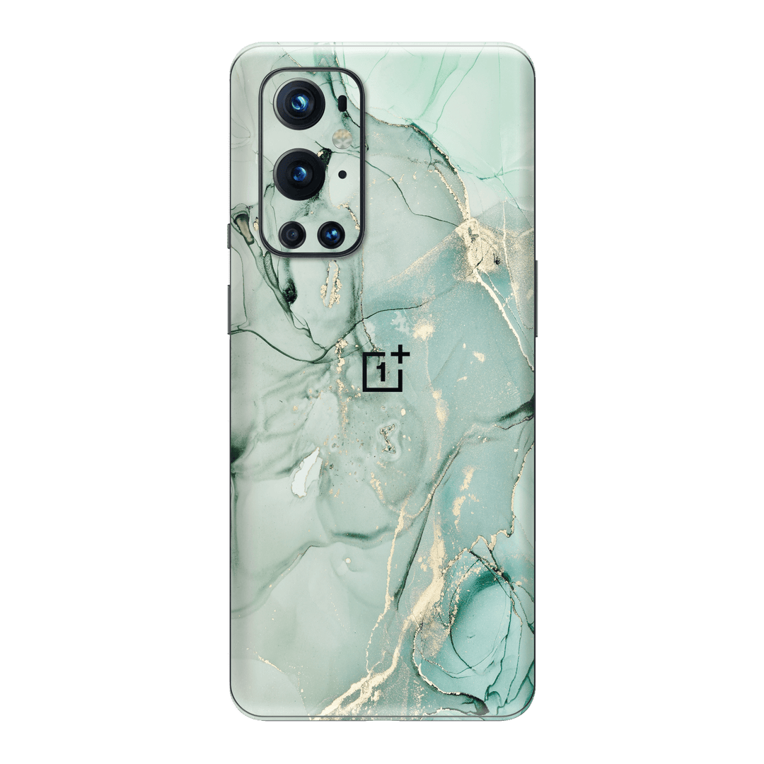 OnePlus 9 Pro Print Printed Custom Signature AGATE GEODE Milky Mint Skin Wrap Sticker Decal Cover Protector by EasySkinz