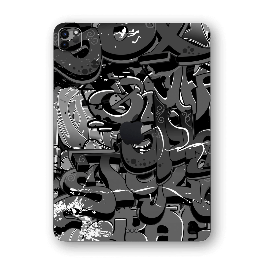 iPad PRO 11-inch 2021 Print Printed Custom Signature Monochrome NYC Graffiti Skin Wrap Sticker Decal Cover Protector by EasySkinz