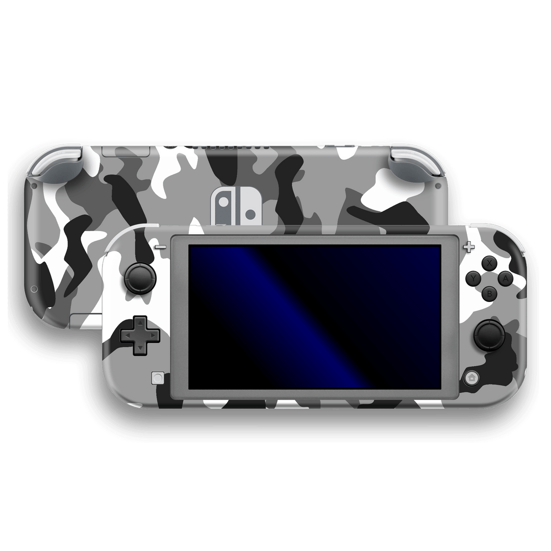 Nintendo Switch LITE Print Printed Custom SIGNATURE Camouflage GREY Skin Wrap Sticker Decal Cover Protector by EasySkinz