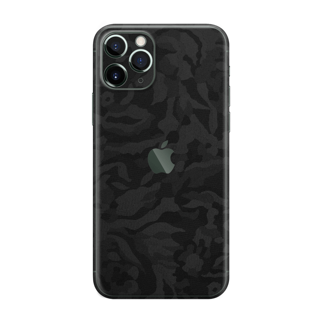 iPhone 11 Pro MAX Luxuria Black 3D Textured Camo Camouflage Skin Wrap Decal Protector | EasySkinz Edit alt text