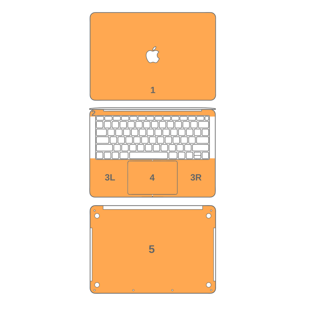 MacBook Air 13" (2018-2019) LUXURIA BLACK HONEYCOMB 3D TEXTURED Skin