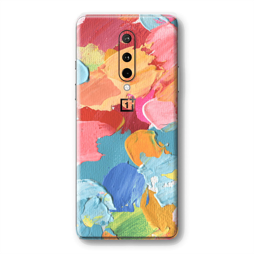 OnePlus 8 Print Printed Custom SIGNATURE Canvas Mixture of Colours Skin Wrap Sticker Decal Cover Protector by EasySkinz