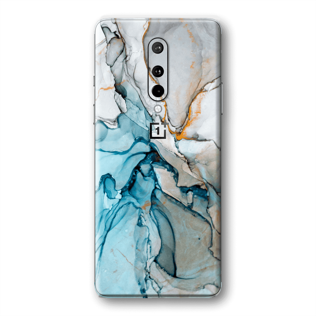 OnePlus 8 Print Custom Signature Marble TURQUOISE Skin Wrap Decal by EasySkinz - Design 2